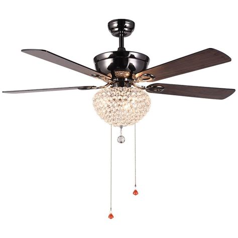 Shop wayfair for the best unique ceiling fans. Luxury Retro 52" Ceiling Fan with Light 5-Blade Crystal ...