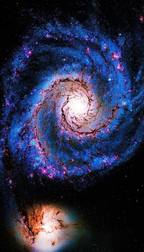 M51 Hubble Palette Credit Nasahubble Coloreffects Thedemon