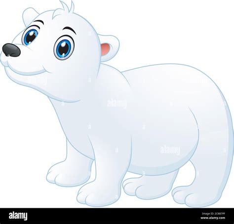 Illustration Of Cute Polar Bear Cartoon Stock Vector Image And Art Alamy