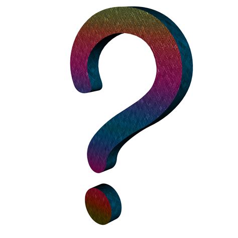 Secure online assessments done in the right way to maximize the impact of training and development. Rainbow Question Mark Free Stock Photo - Public Domain ...