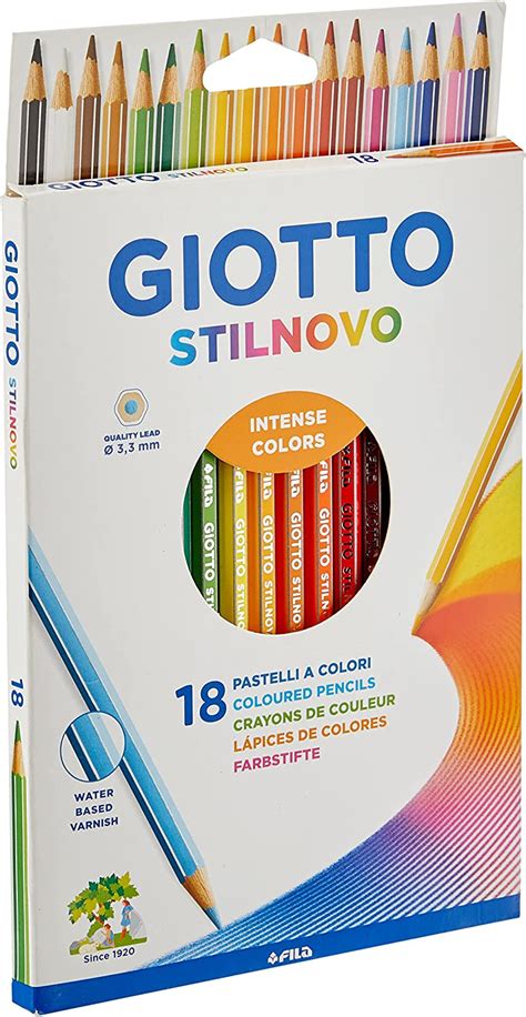 Giotto Stilnovo Astuccio Da 18 Matite A Pastello Colorate 33 Mm