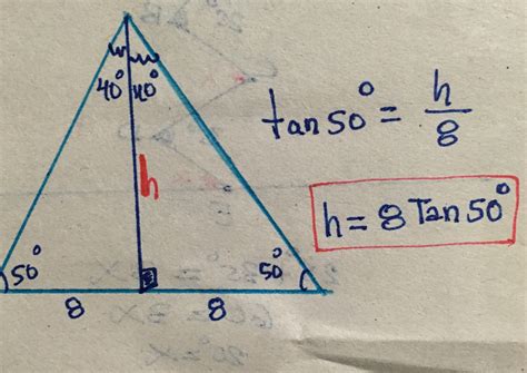 Si en un triangulo isósceles él ángulo determinado por los lados congruentes mide y el lado