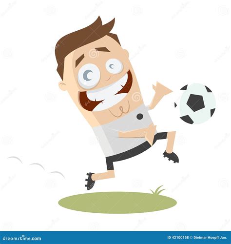 Funny Soccer Player Cartoon