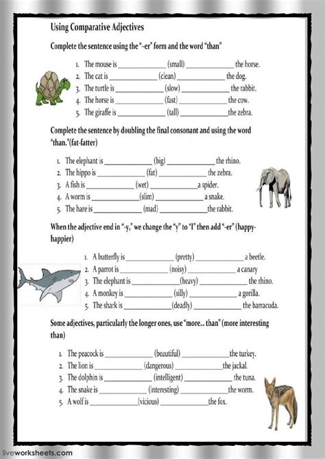 Comparative adjectives ответы. Superlative sentences. LIVEWORKSHEETS Comparatives. Comparatives exercises.