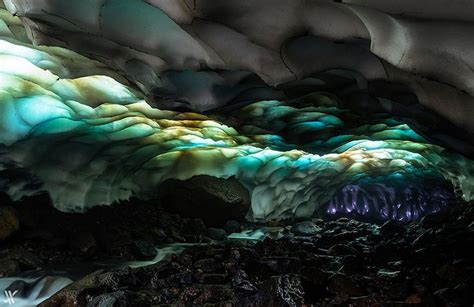 Ice Volcano Ice Cave Near The Mutnovsky Volcano Russia Antelope