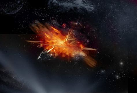Spaceship Explosion By Kreelart On Deviantart