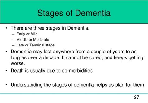 How Long Does Each Stage Of Dementia Last