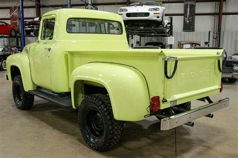 1956 Ford F100 Marmon Herrington 4x4 15 Miles Lime Green Pickup Truck
