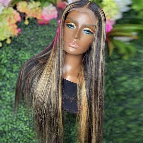 piano color highlight wig virgin hair black and 27 straight wigs human hair13 4 lace front wig