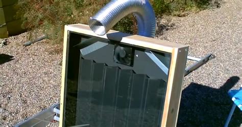Diy Solar Air Heater The Steel Slat Drip Edge Solar Heater