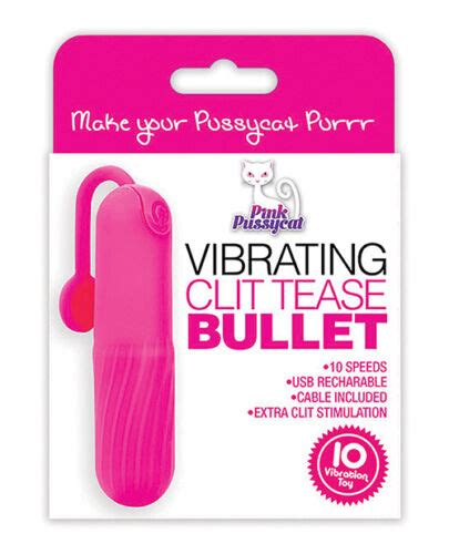 Pink Pussycat Speeds And Usb Rechargeable Clit Teaser Bullet