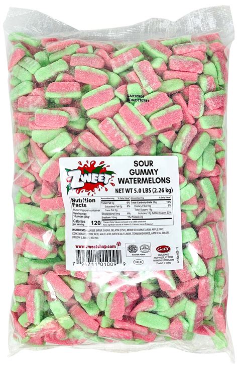 Zweet Sour Watermelon Slices Bulk 5 Lb Bag Soho Candy