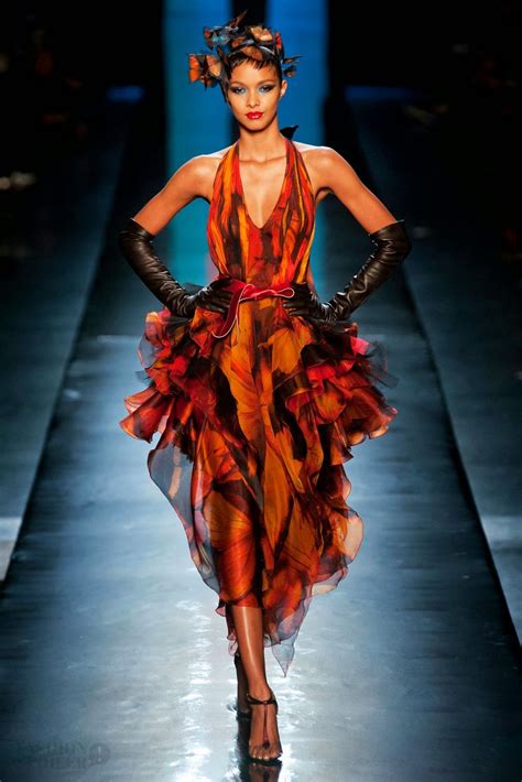 2015 Haute Couture In Orange Jean Paul Gaultier Haute Couture
