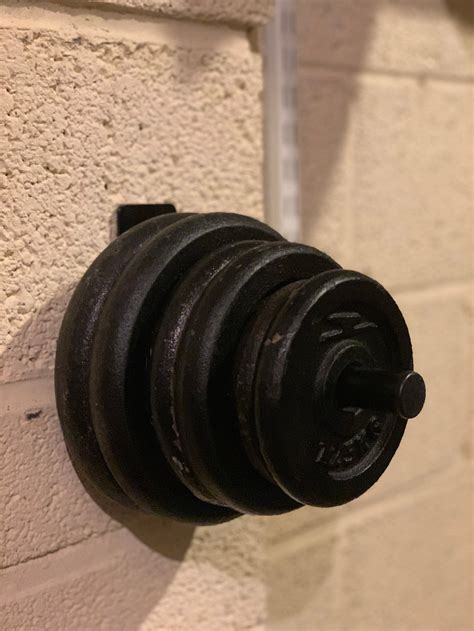 Weight Rack Wall Mounted 1 Weights Home Gym Storage Etsy