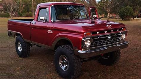 1966 F100 351 Cleveland Auto 4x4 Q78 Swampers Ford Daily Trucks