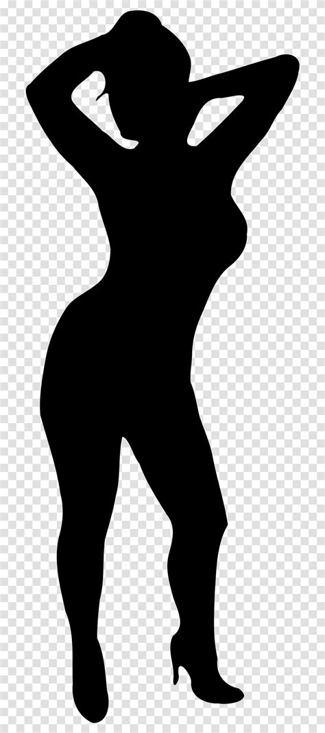 Clip Art Curvy Silhouette Woman Thick Black Woman Silhouette Gray