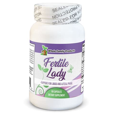fertile lady 60 capsules herbal fertility supplement for women luteal phase support