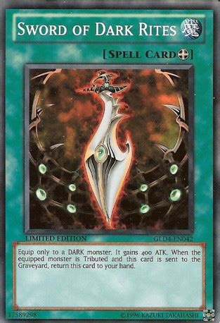 Trading card game is a japanese collectible card game developed and published by konami. Sword of Dark Rites | Yu-Gi-Oh! | FANDOM powered by Wikia