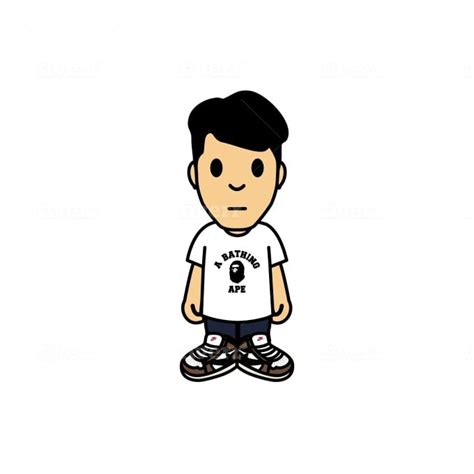 Pryntc I Will Draw Awesome Bape Baby Milo Character Style Potrait For