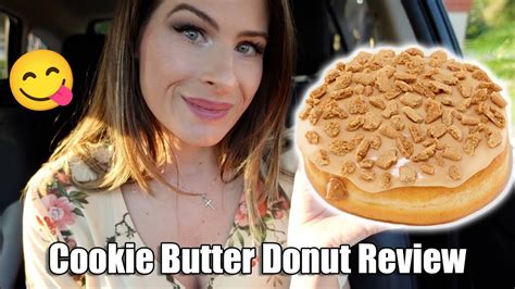 Dunkin S New Cookie Butter Donut Is Amazing YouTube