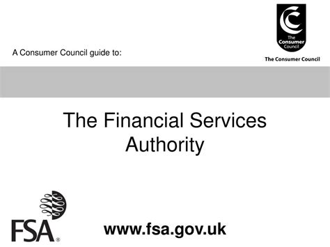 Ppt The Financial Services Authority Powerpoint Presentation Free