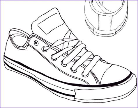 This coloring book includes 4 different pages of converse shoes for. converse sneaker line art in 2020 | Coloring pages, Star ...
