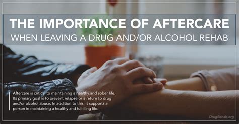The Importance Of Aftercare When Leaving A Drug Andor Alcohol Rehab