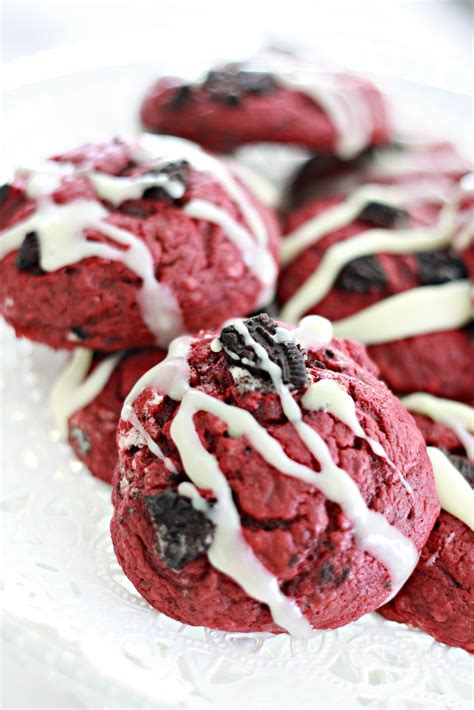 Red Velvet Oreo Cheesecake Cookies Nest Of Posies