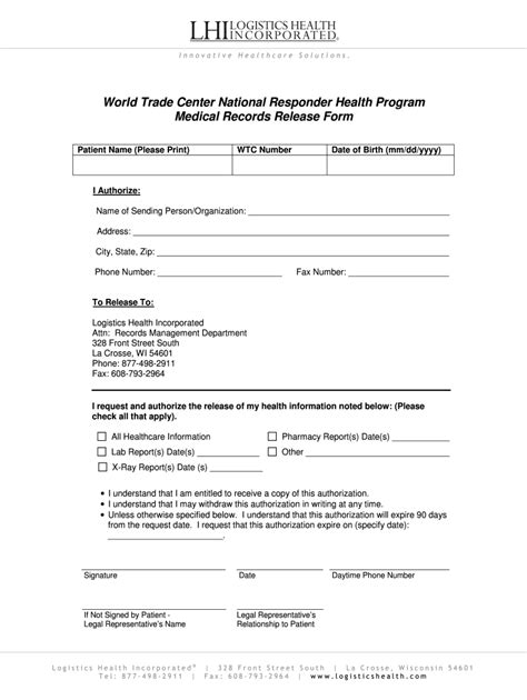 Medical Release Form Template Fill Out And Sign Printable Pdf