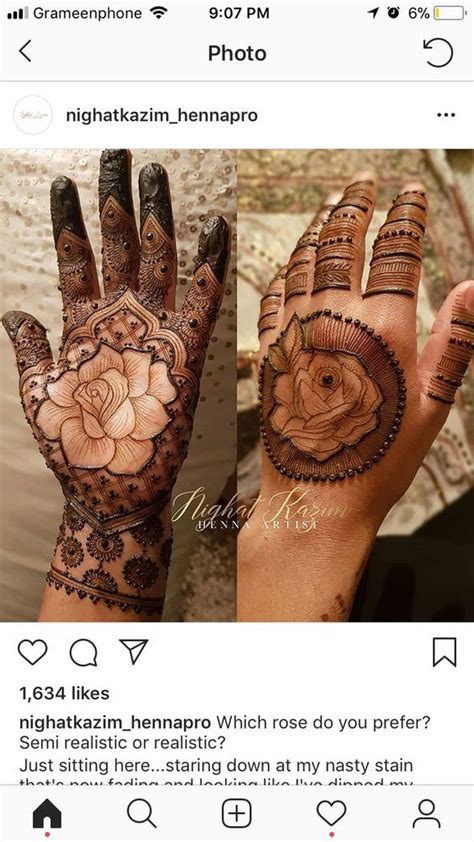 50 Most Attractive Rose Mehndi Designs To Try Wedandbeyond Rose