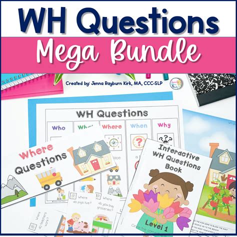 Wh Questions Mega Bundle Preschool Speech And Language Therapy