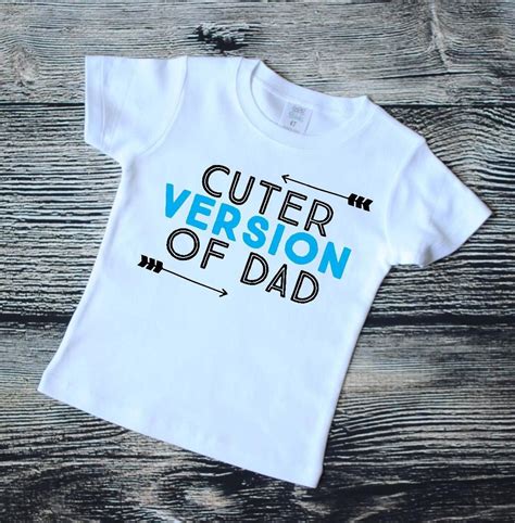 Cuter Version Of Dad Boys Vinyl Shirt Boys Clothing Kids Vinyl Shirt