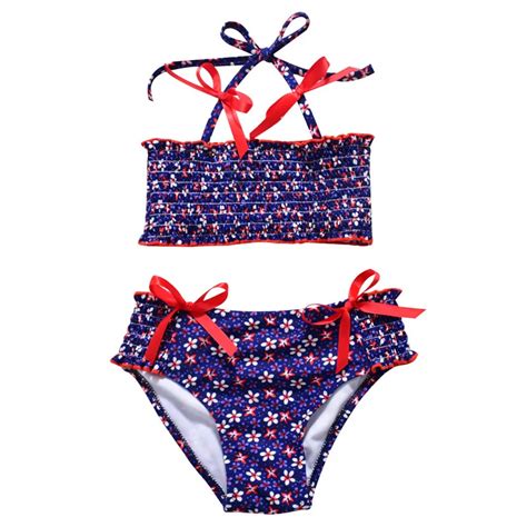 Meninas Swimwear Jogos Do Biquini Impressão 2 Peças Fatos De Banho Maiô