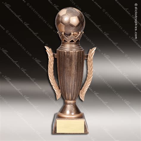 Premium Resin Gold Soccer Crown Cup Trophy Award Premium Gold Resin
