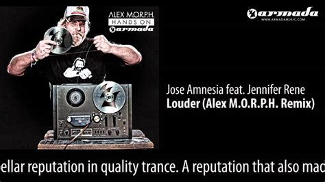 Cd1 03 Jose Amnesia Feat Jennifer Rene Louder Alex Morph Remix