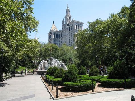 Photo Of City Hall Park Municipal Building New York New York City Hall City Hall City