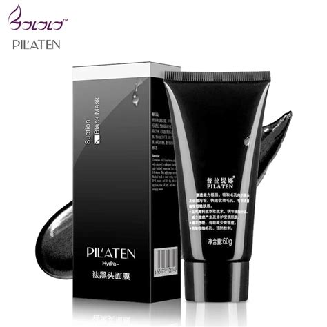 pilaten black head remover black mask deep cleansing face mask resist oily skin strawberry nose