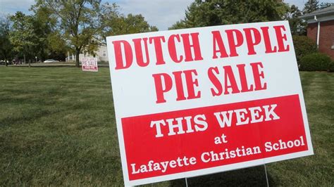 Lafayette Christian School Dutch Apple Pie Sale