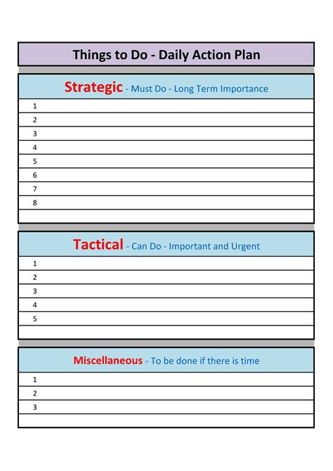 The Benefits Of Using An Action Plan Calendar Template Free Sample
