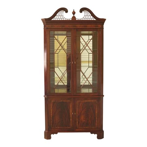 Check out our curio cabinet selection for the very best in unique or custom, handmade pieces from our wall hangings shops. Traditional Stickley Inlaid Mahogany Corner Curio China ...