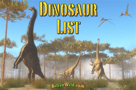 List Of Dinosaurs Dinosaur Names With Pictures And Interesting Information