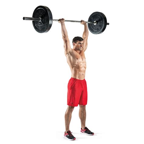 Barbell Thruster Exercise Video Guide Muscle And Fitness