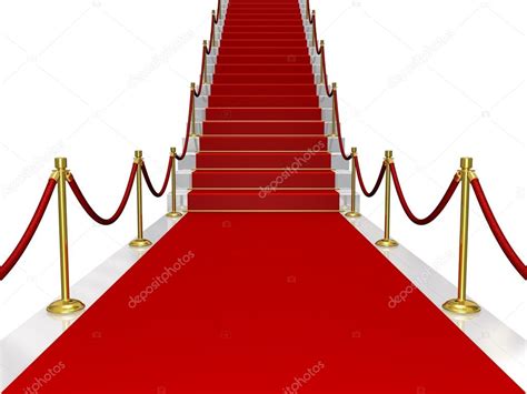 Red Carpet With Stair — Stock Photo © Mipan 7988115