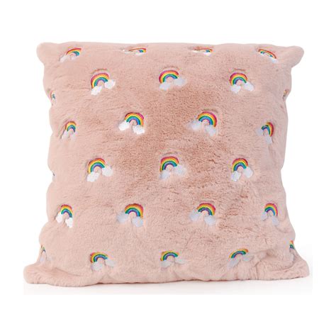 Rainbow Printed Pillow Pink Home Decor Decorative Pillows And Throws