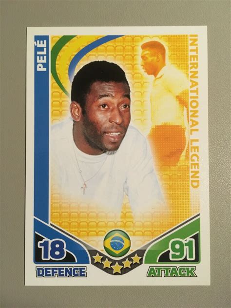 Match Attax Attack 2010 World Cup International Master 100 Club Pele