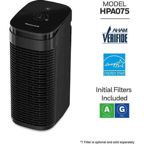 Honeywell Allergen Plus Compact Bedroom Air Purifier Hpa075b