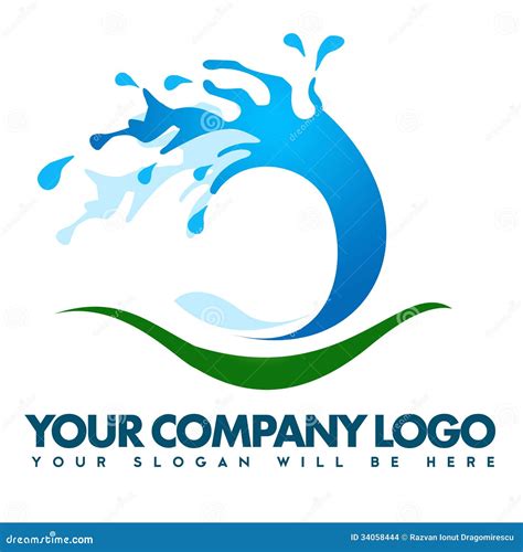 Water Splash Logo Stock Illustration Illustration Of Designs 34058444