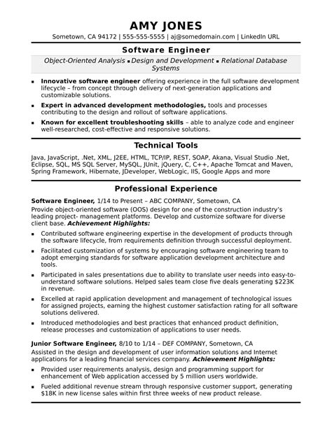They help the engineer to avoid common mistakes that one can make while building a resume. Software Engineer | Resume examples, Good resume examples ...
