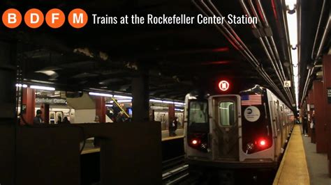 Nyc Subway Ind B D F M Trains At The Rockefeller Center