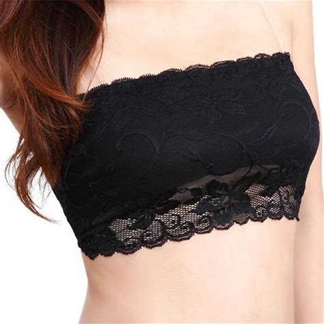 Fashion Women S Sexy Lace Casual Crop Boob Tube Top Bandeau Strapless